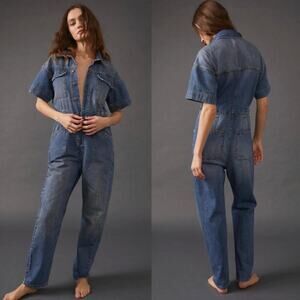 NWT Free‎ People Marci Jumpsuit in High Noon Size Small